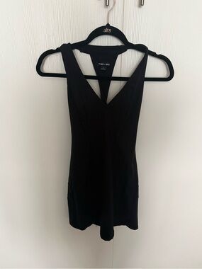 Urban Outfitters black mini dress size small racer back skater dress